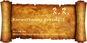 Keresztessy Kornél névjegykártya