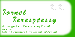 kornel keresztessy business card